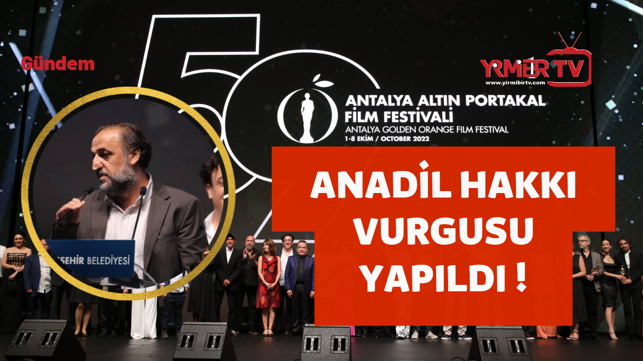 Ödül gecesinde anadil hakkı vurgusu 