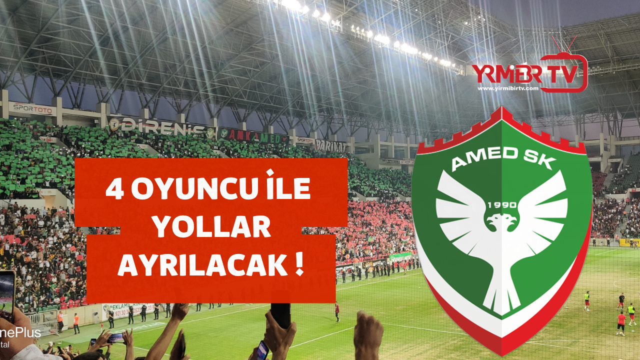 Amedspor 4 futbolcusunu serbest bıraktı 