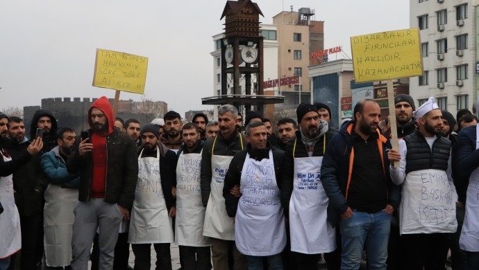 Fırın işçilerinin eylemi sonuç verdi