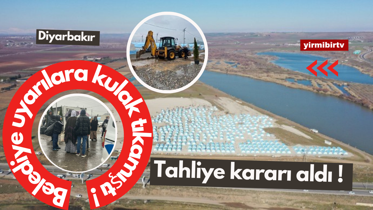 Dicle Nehri kıyısındaki çadırlar için tahliye kararı