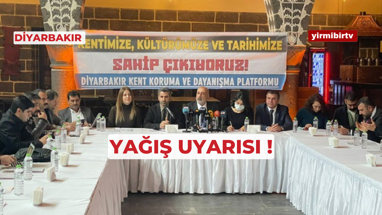 Diyarbakır Kent Koruma ve Dayanışma Platformu’ndan yağış uyarısı