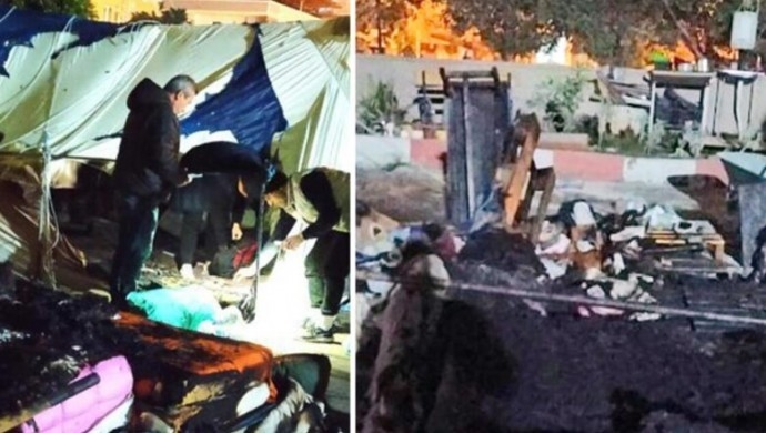 Çadırda yangın : 4 yaşında bir çocuk hayatını kaybetti 