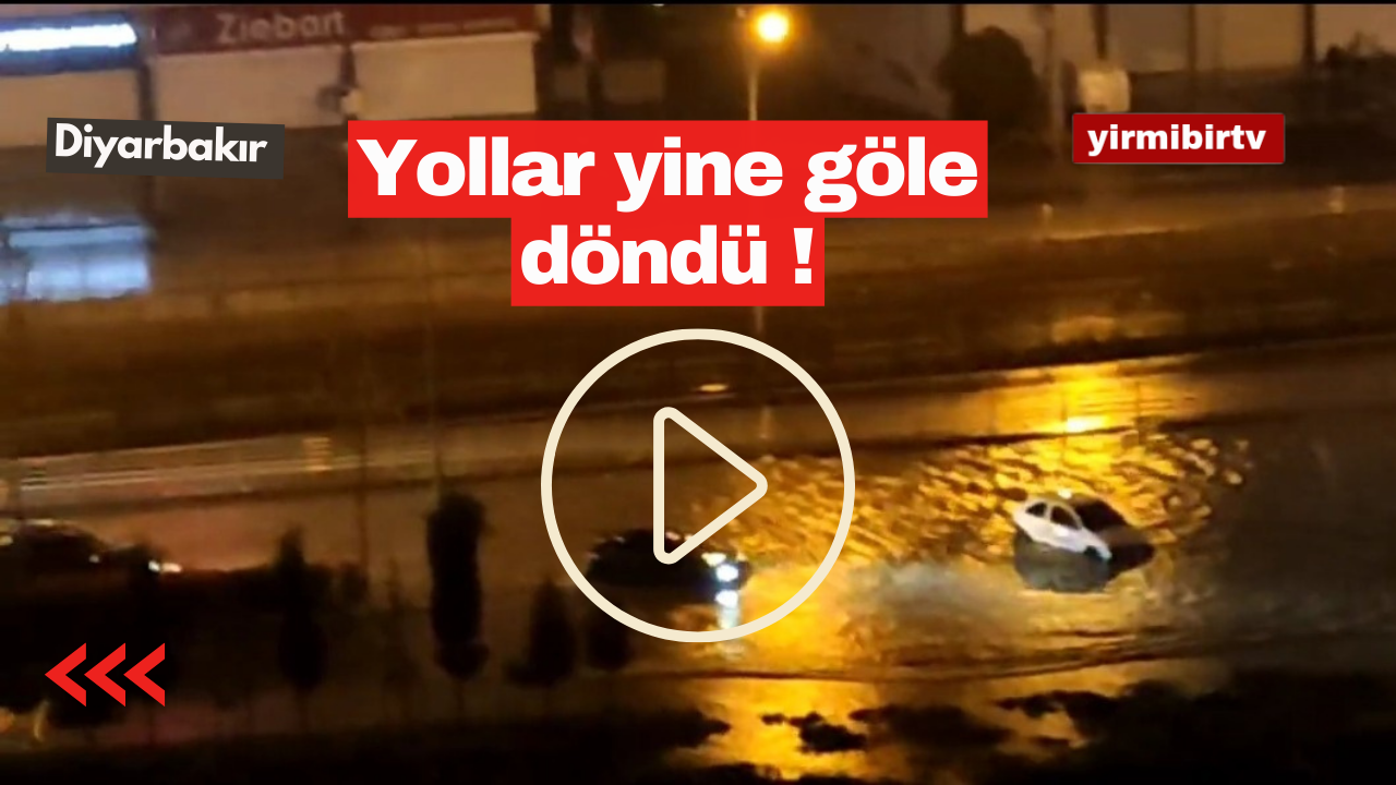 VİDEO - Diyarbakır sağanak yağışa teslim !