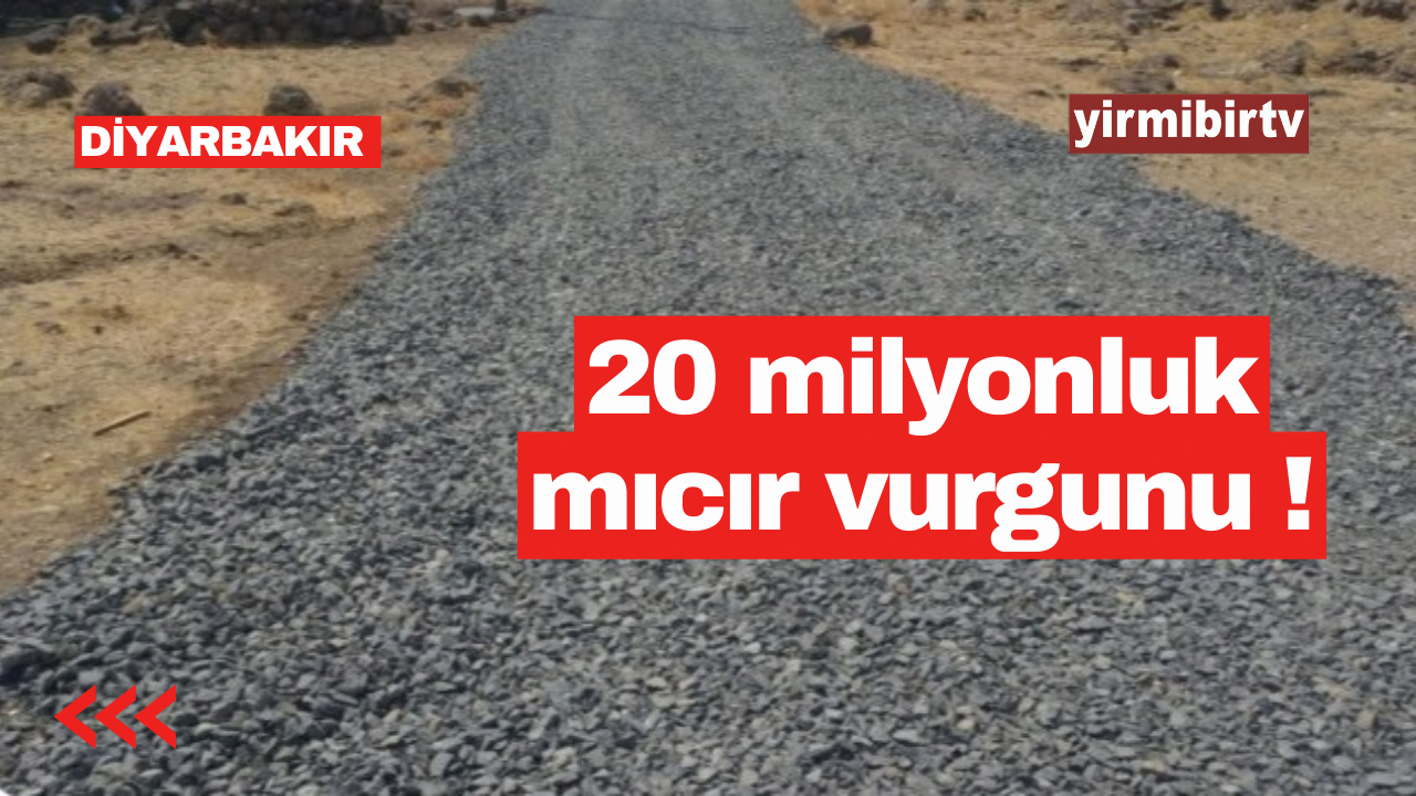 Kayyum belediyesinde mıcır vurgunu: Bir kişi görevden alındı