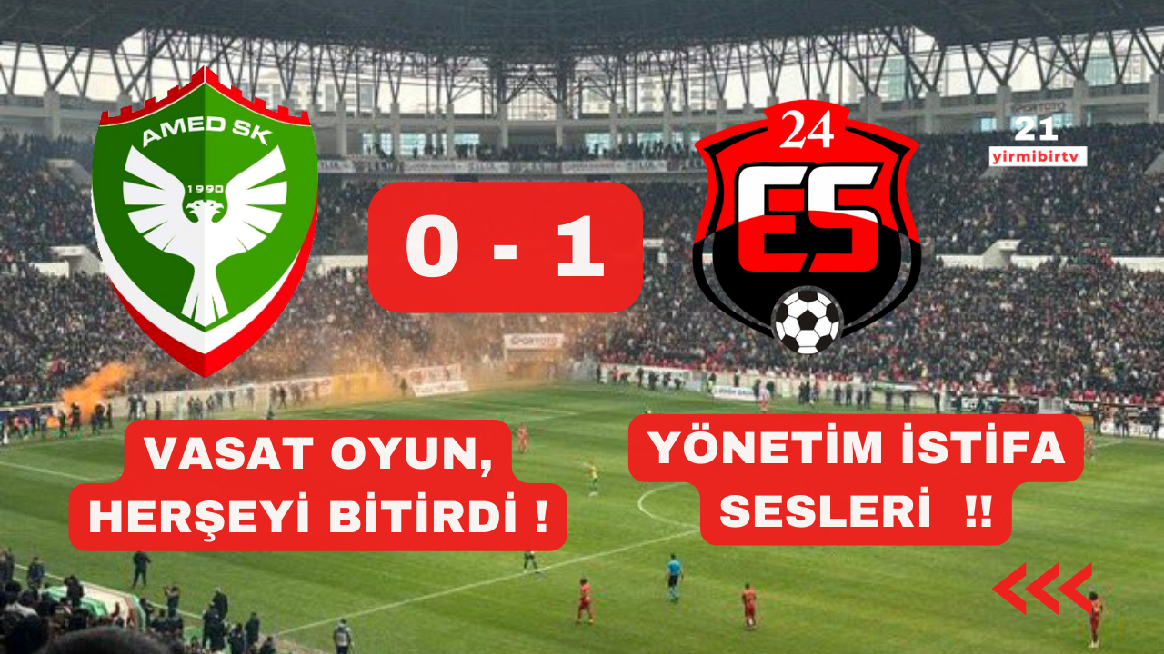 Amedspor kötü futbolu Play-Off