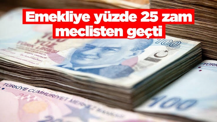 Emeklilere yapılan zam meclisten geçti 