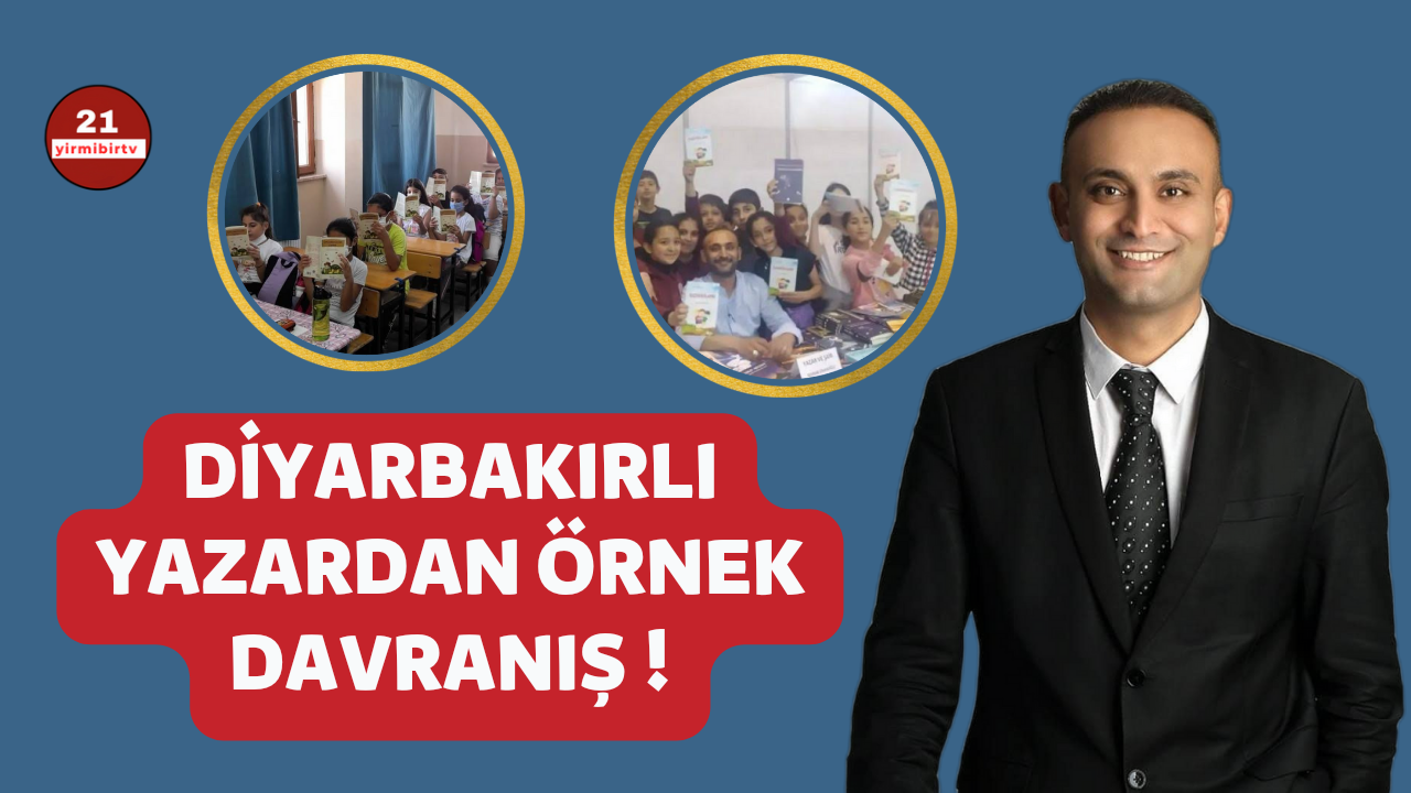 DİYARBAKIRLI YAZAR KİTAP GELİRLERİNİ ÖĞRENCİLERİN EĞİTİMİNE BAĞIŞLADI 