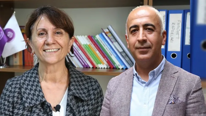 HDP Eş Genel Başkan adayları Özcan ve Kırkazak