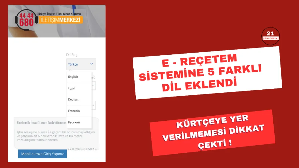 Beş dilin eklendiği e-Reçetem