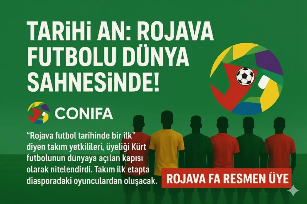 Rojava Futbolu İçin Tarihi Adım: CONIFA, Rojava Futbol Birliği’ni Resmen Üyeliğe Kabul Etti