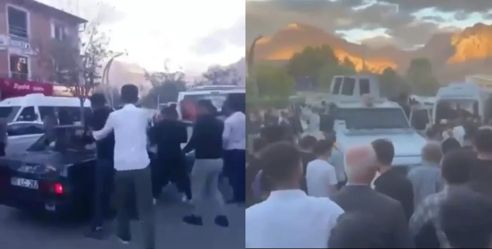 Hakkari’de ‘laf atma’ gerginliği : Ortalık Savaş Alanına Döndü ! 