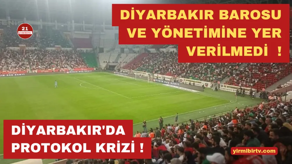 Amedspor maçında protokol krizi : Diyarbakır Barosu dışarıda bırakıldı