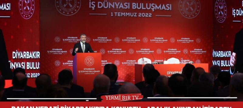 Bakan Nebati Diyarbakır