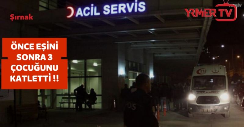 İdil’de erkek şiddeti: Eşini ve 3 çocuğunu katletti