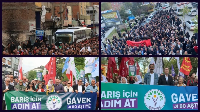 DEM Parti’den Eş Zamanlı Yürüyüş: “Barış İçin Somut Adım Atın”