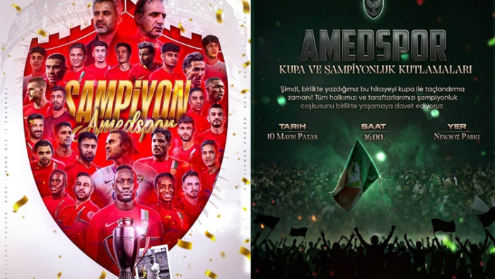 Amedspor’dan anlamlı teşekkür: “Bu başarı hepimizin” – Kupa töreni 10 Mayıs’ta