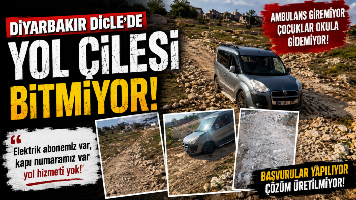 Dicle’nin Göze Köyünde Yol Çilesi: Ambulans Giremiyor, Öğrenciler Okula Ulaşamıyor