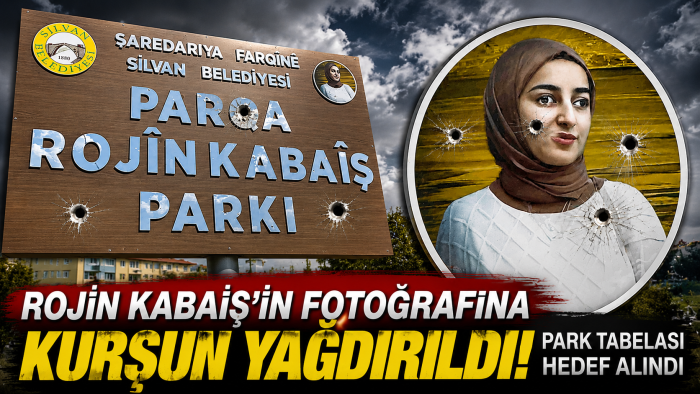 Rojin Kabaiş’in Fotoğrafına Kurşunlu Saldırı! Park Tabelası Hedef Alındı
