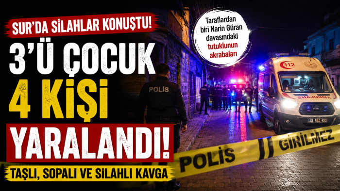 Diyarbakır’da Sokak Ortasında Dehşet: Silahlı Kavgada 3'ü çocuk 4 Kişi Yaralandı